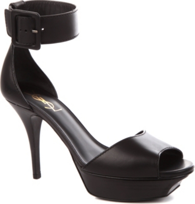 SAINT LAURENT Tribute ankle strap sandals
