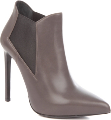 SAINT LAURENT Paris leather ankle boots