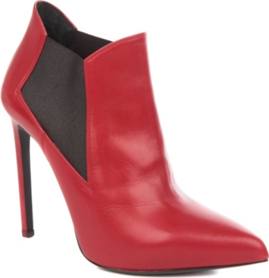 SAINT LAURENT Paris leather ankle boots