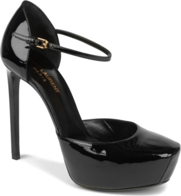 SAINT LAURENT Debbie Mjane patent leather courts