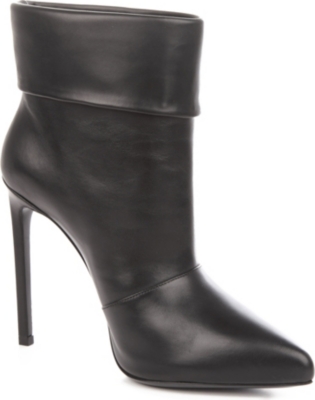 SAINT LAURENT Paris leather ankle boots