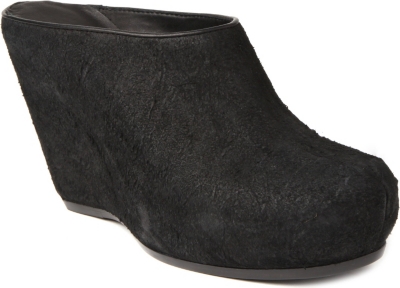 RICK OWENS Diamond suede clog sandals