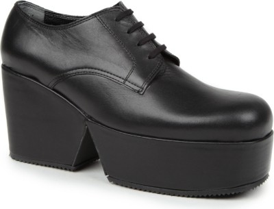 COMME DES GARCONS Petal leather wedge platforms