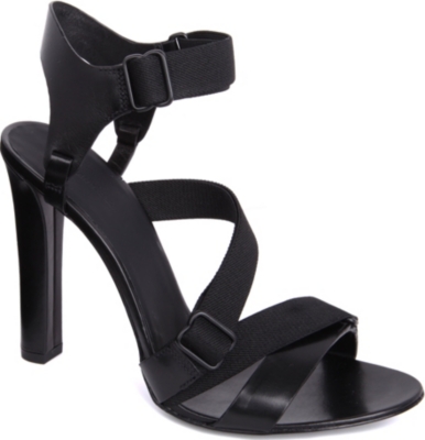 ALEXANDER WANG Cintia grosgrain and leather sandals