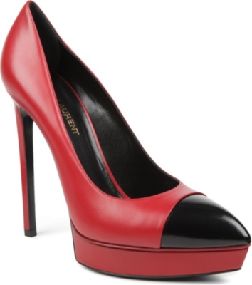SAINT LAURENT Janis leather courts