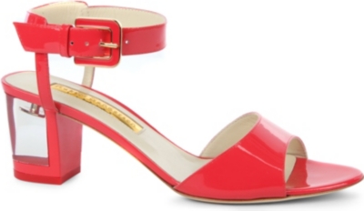 RUPERT SANDERSON Rostella patent leather sandals