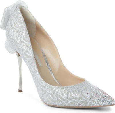NICHOLAS KIRKWOOD Glinda suede lace-detailed courts
