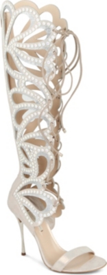 NICHOLAS KIRKWOOD Glitter knee-high sandals