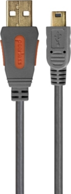 PEERLESS Alpha USB 2.0 High Speed device cable - A plug to mini B plug