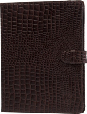 DBRAMANTE1928 Folio crocodile-print leather iPad case