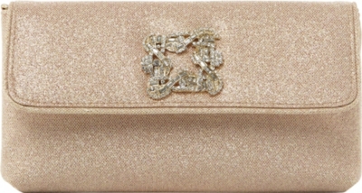 dune glitter clutch bag