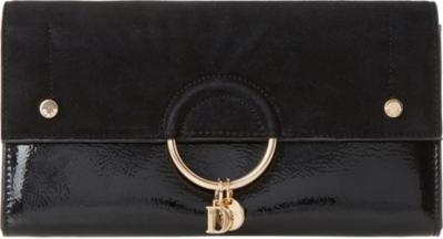 dune black patent bag