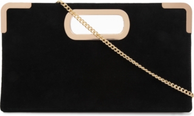DUNE Evies suede clutch