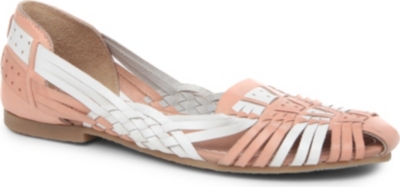 BERTIE Moiran woven leather loafers