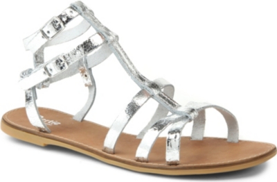 BERTIE Jovenia metallic leather gladiator sandals