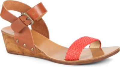 BERTIE Geney leather wedge sandals