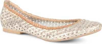 DUNE Malawi woven leather pumps