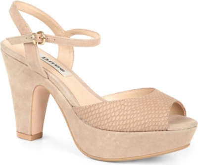 DUNE Florida suede platform sandals