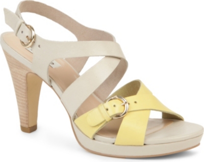 DUNE Crossover-strap leather sandals