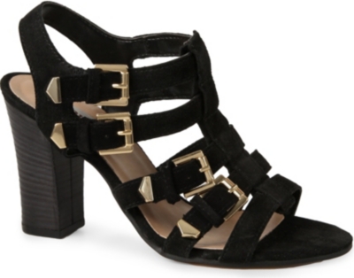 DUNE Fellow suede multi-buckle sandals