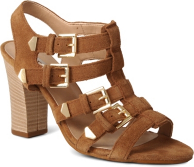 DUNE Fellow suede multi-buckle sandals