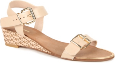 DUNE Geesha wedge sandals