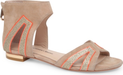 DUNE Kickstart suede sandals
