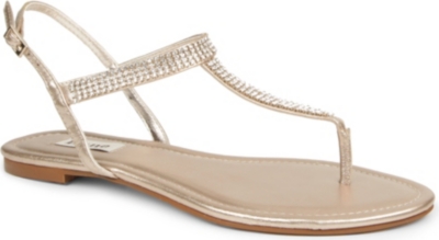 DUNE Klicking embellished thong sandals