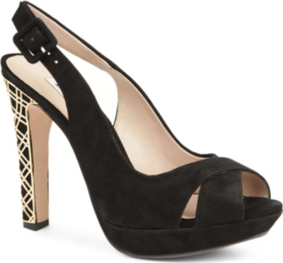 DUNE Haberdash suede slingback sandals