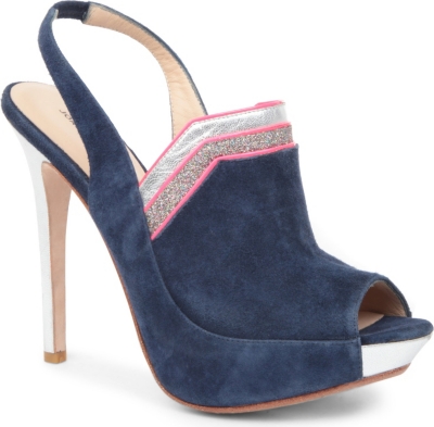 DUNE Happy Hour suede slingback sandals