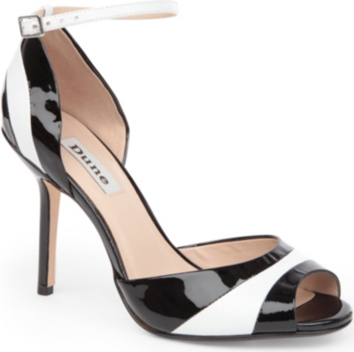 DUNE Harlequin patent leather sandals