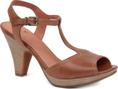BERTIE Haffie leather slingback sandals
