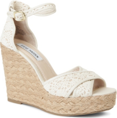 STEVE MADDEN Marrvil crochet wedge sandals