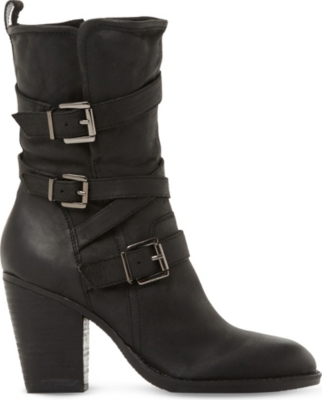 steve madden sacha buckle strap boot