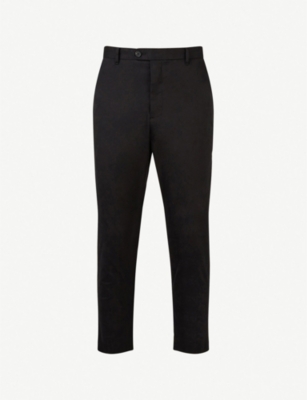 ALLSAINTS - Kato contemporary-fit cropped cotton trousers | Selfridges.com