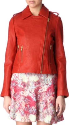 REISS Maya leather jacket