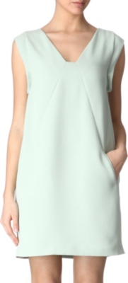 REISS Pepper frill-back dress