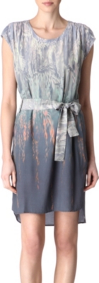 REISS Helen palm print dress