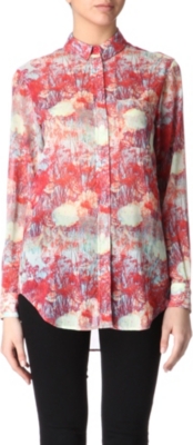 REISS Josh semi-sheer shirt