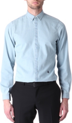 THE KOOPLES Summer Blue denim shirt