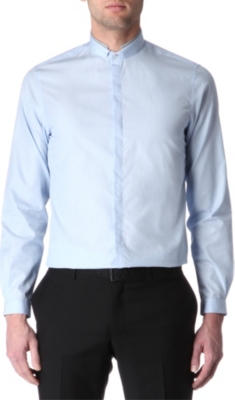 THE KOOPLES Contrast stand-collar single-cuff shirt