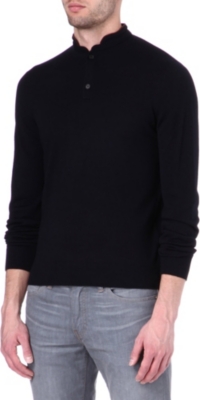 THE KOOPLES SPORT Contrast-collar merino jumper