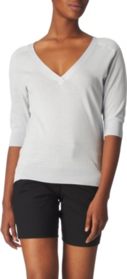 NICOLE FARHI Egyptian&ndash;cotton jumper (Blue