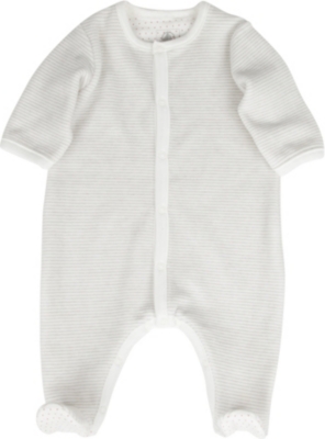 PETIT BATEAU Unisex striped baby-grow newborn-24 months