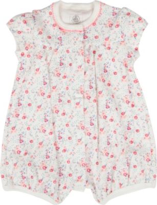 PETIT BATEAU Floral all-in-one 0-12 months