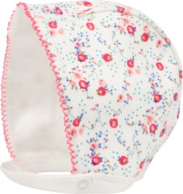 PETIT BATEAU Floral bonnet newborn-3 months