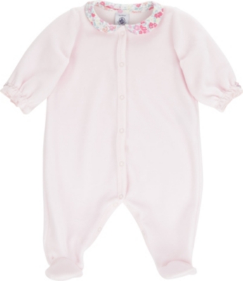PETIT BATEAU Floral baby-grow newborn-24 months