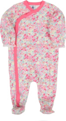 PETIT BATEAU Floral sleepsuit newborn-24 months