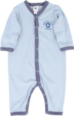 PETIT BATEAU Striped sleepsuit newborn-24 months