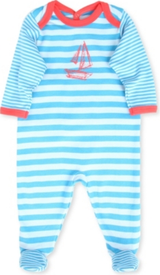 PETIT BATEAU Striped sleepsuit newborn-24 months